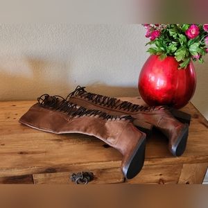 Never worn brown, Steve made boots..
